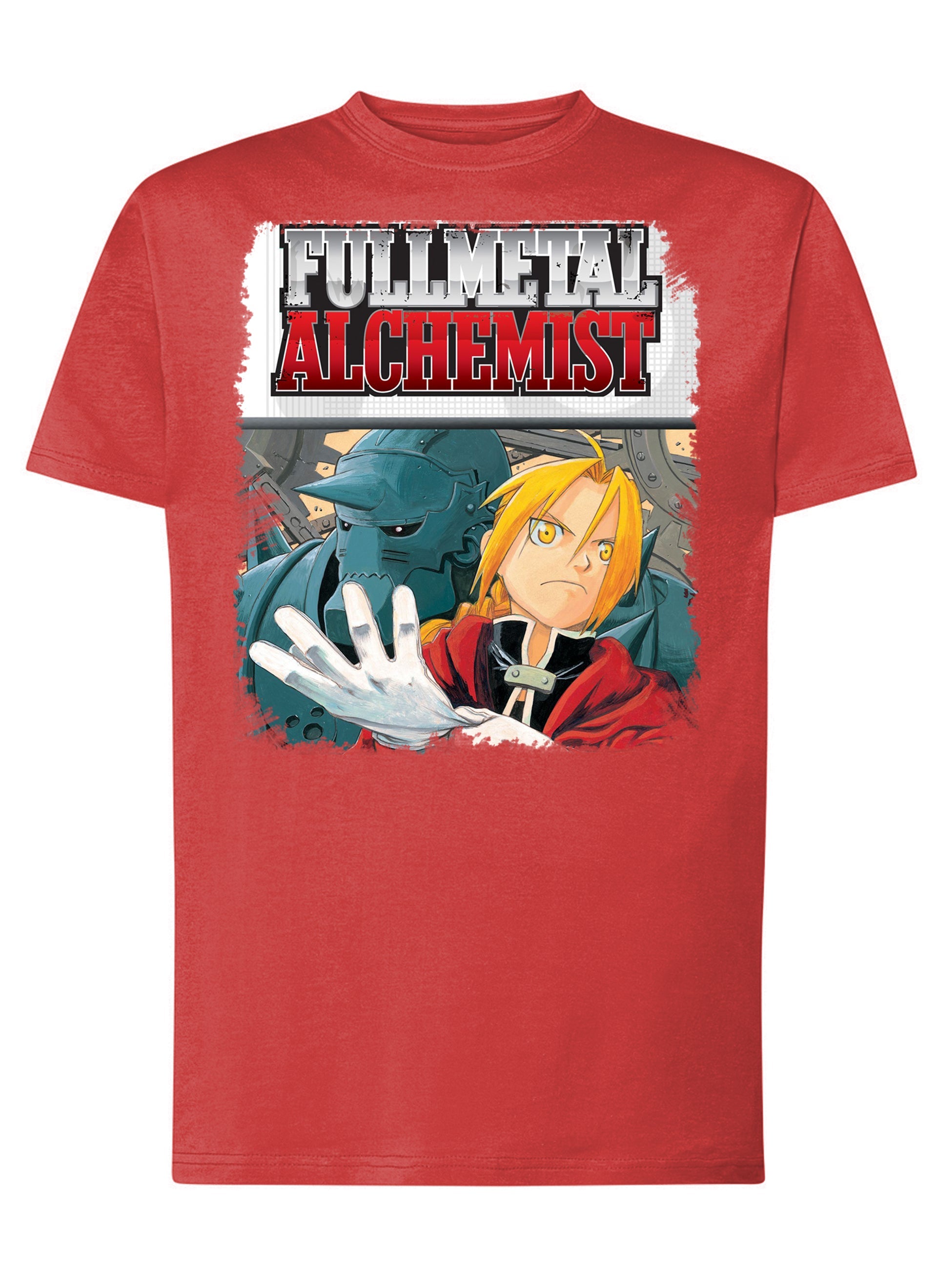 Fullmetal Alchemist Manga Anime Fumetti 6014-3 T-shirt Urban Men Uomo 100% Cotone Pettinato JK-4
