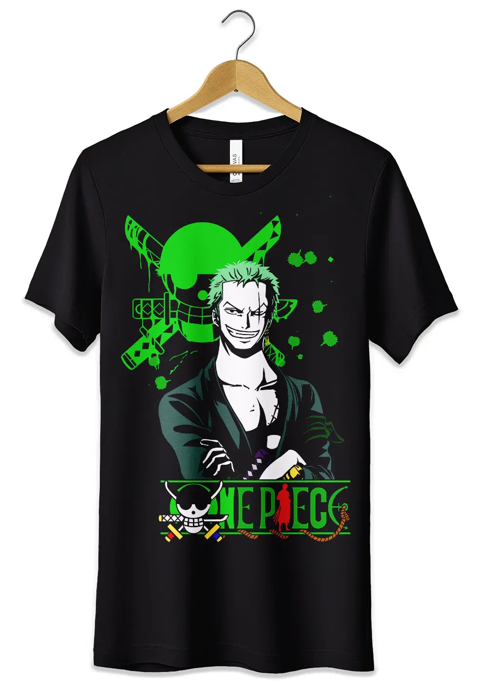 T-Shirt Maglietta Anime Roronoa Zoro One Piece-0