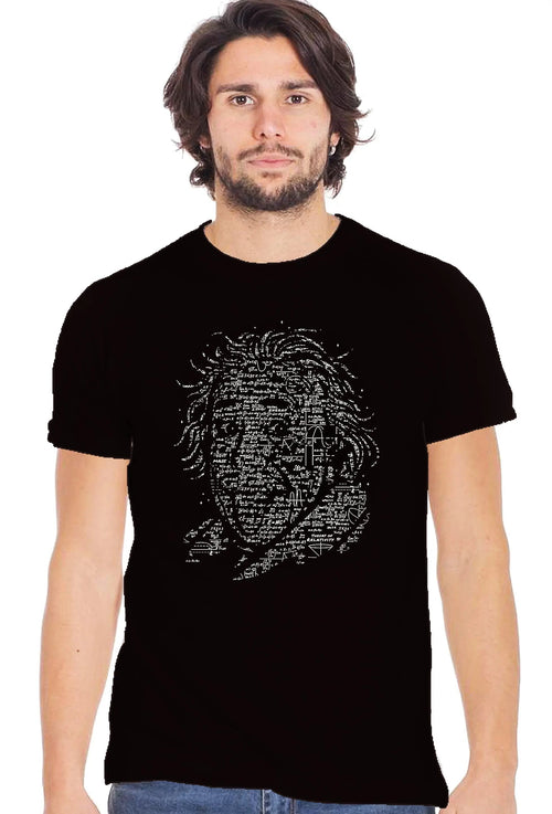 Albert Einstein Original Genius Matematico 2075-9 t-shirt Urban Slub Men Uomo 100% Cotone Fiammato BS-0