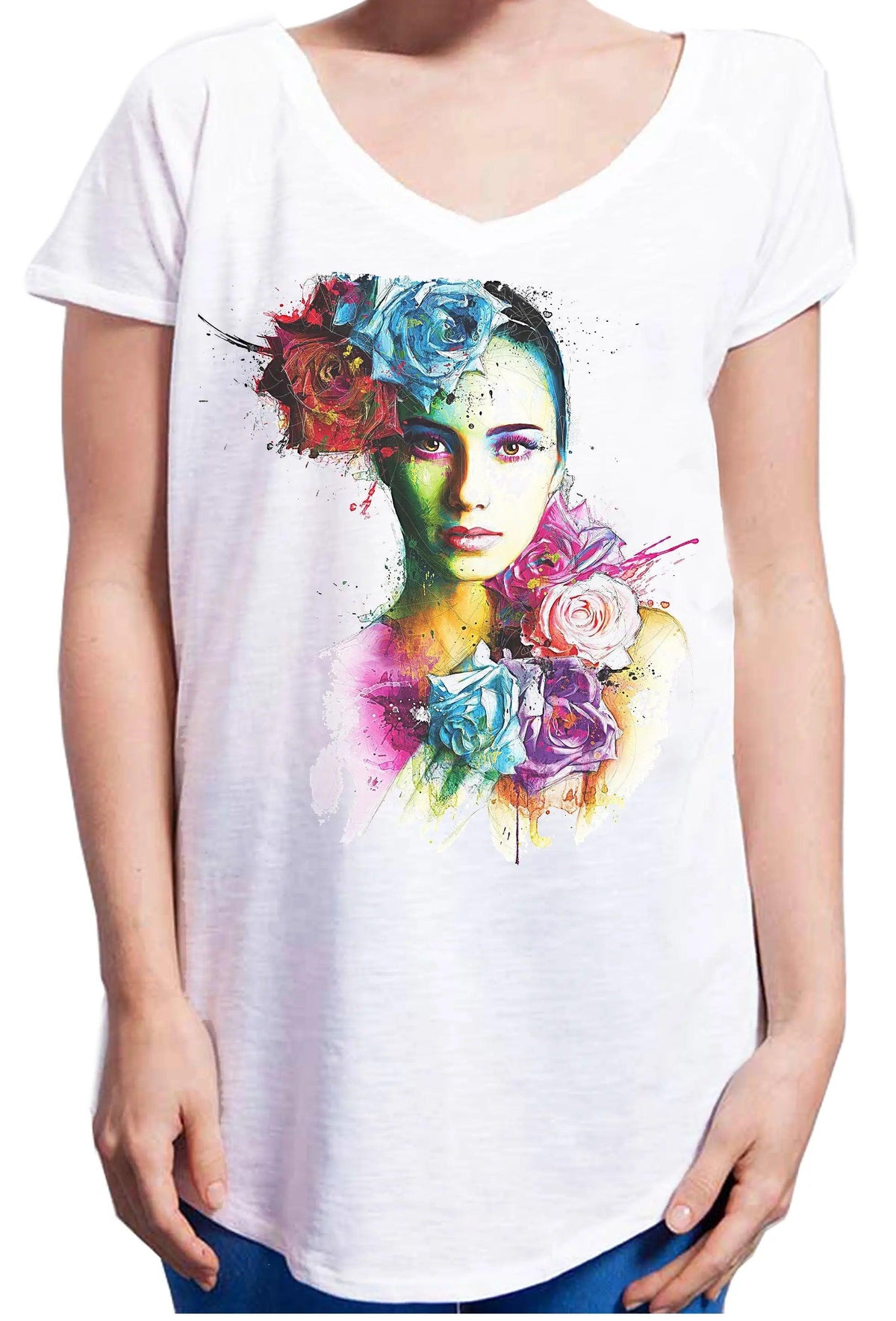 The Power Of Love  18-20-41 T-shirt Urban Slub Girl Donna 100% Cotone Fiammato JK-0